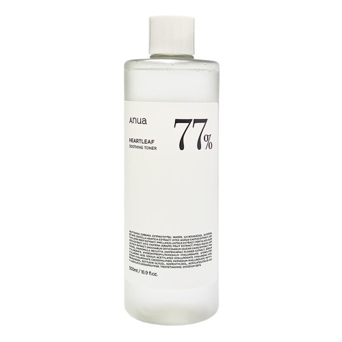 Anua-HEARTLEAF 77% SOOTHING TONER 500ml