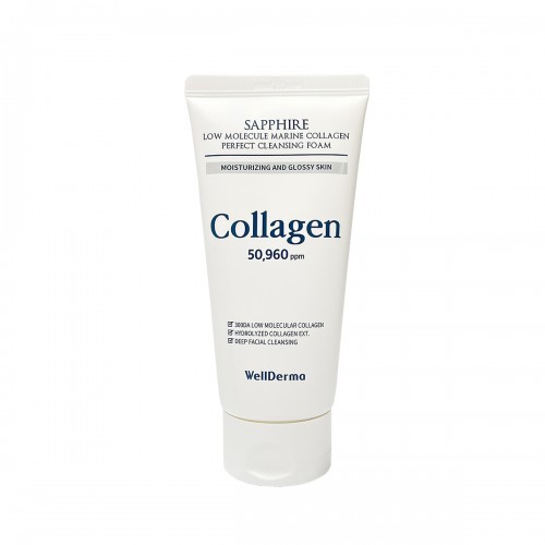 WellDerma Sapphire low molecule collagen perfect cleansing foam