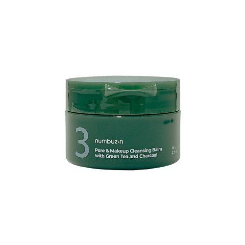 numbuzin No.3 Pore & Makeup Cleansing Balm with Green Tea and Charcoal